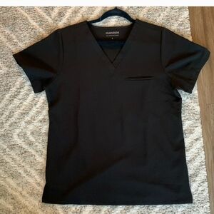 Mandala Scrub Bottoms in Black Size Medium Petite